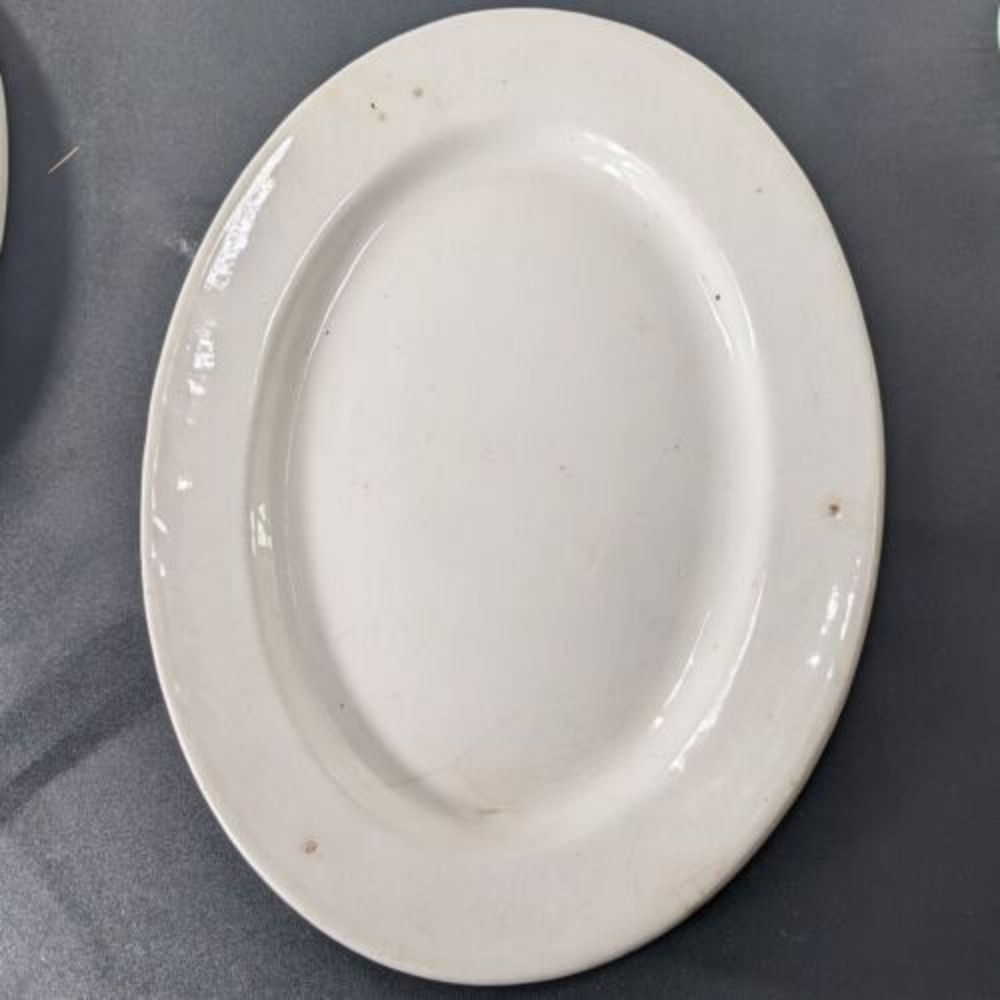 Antique Powell & Bishop‎ English Ironstone China Serving Platter 10x14